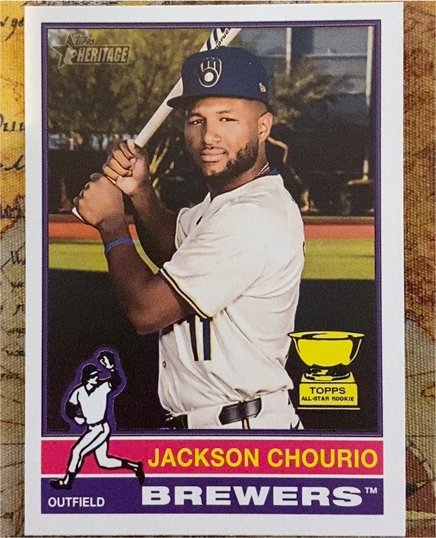 2025 Topps Heritage #106 Jackson Chourio — front