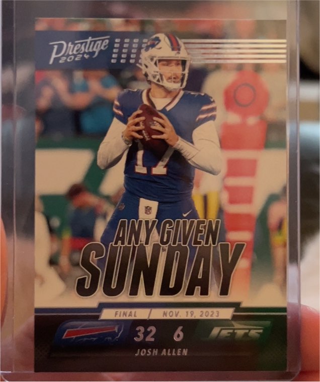 2024 Panini Prestige - Any Given Sunday #AGS-JAN Josh Allen — front