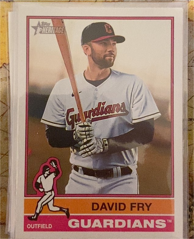 2025 Topps Heritage #408 David Fry — front