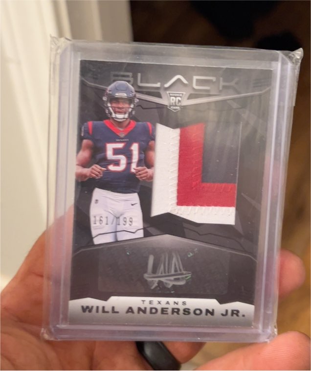 2023 Panini Black #203 Will Anderson Jr. — front