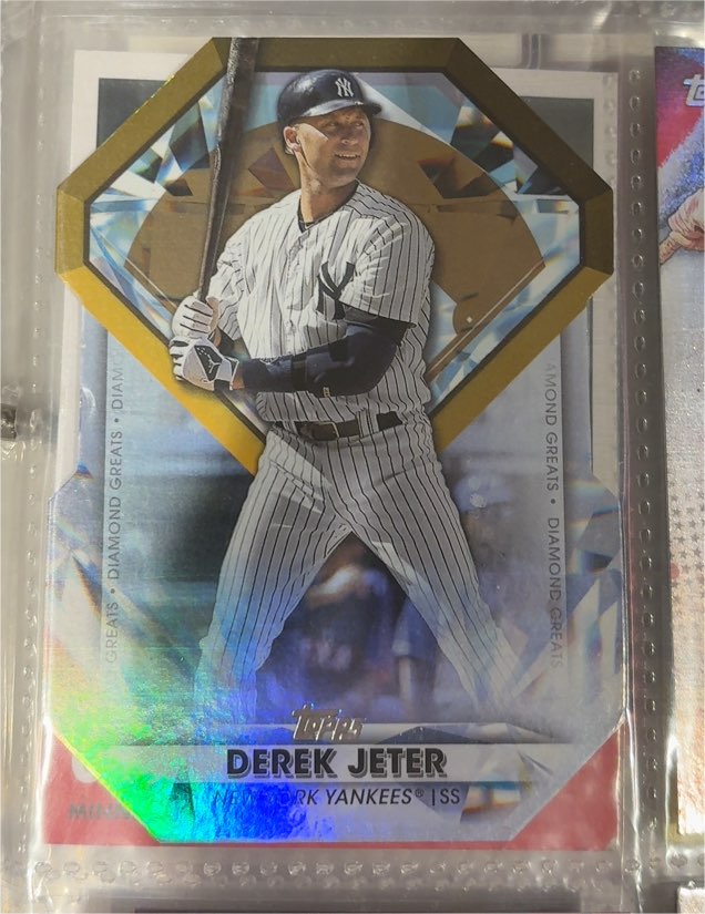 2022 Topps Series 1 Diamond Greats Die-Cuts #DGDC-18 Derek Jeter — front