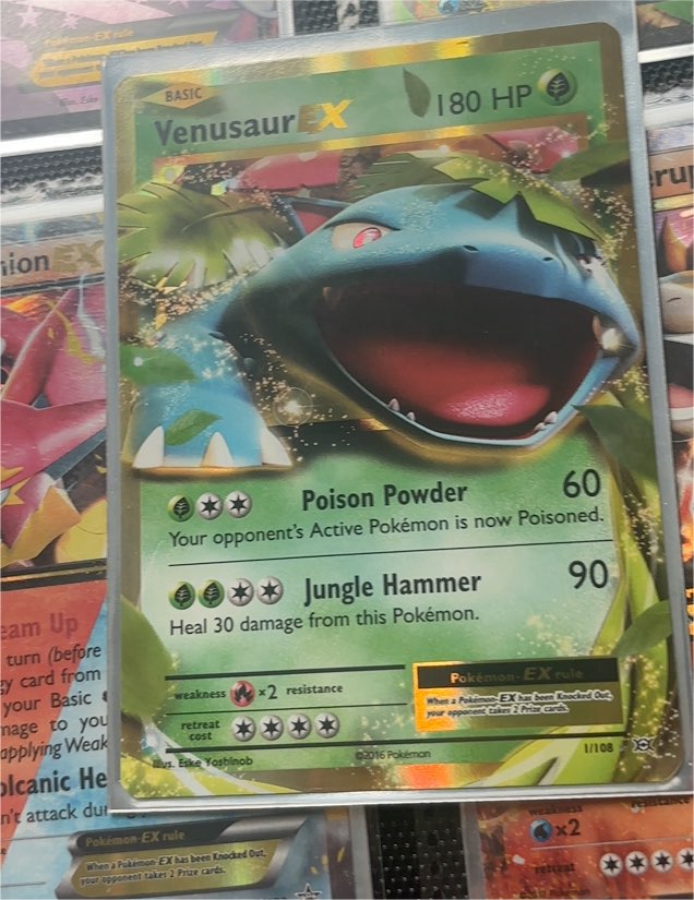 2016 Pokémon XY Evolutions #1 Venusaur EX — front