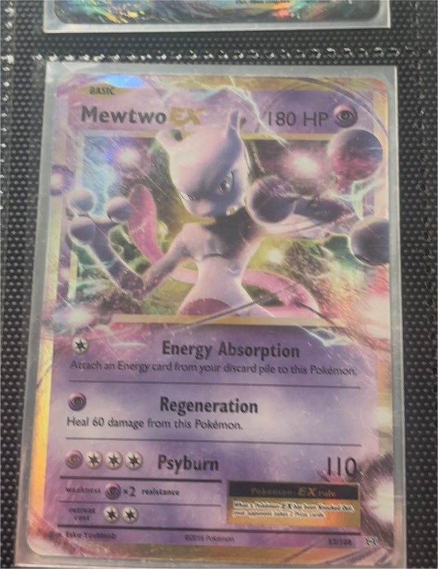 2016 Pokémon TCG XY Evolutions #52 Mewtwo EX — front