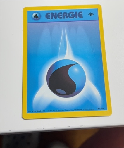 1999 Pokémon Base Set #102 Water Energy — front