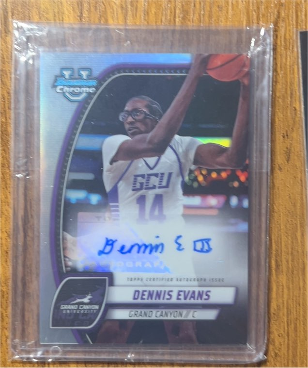 2024-25 Bowman Chrome U #89 Dennis Evans — front