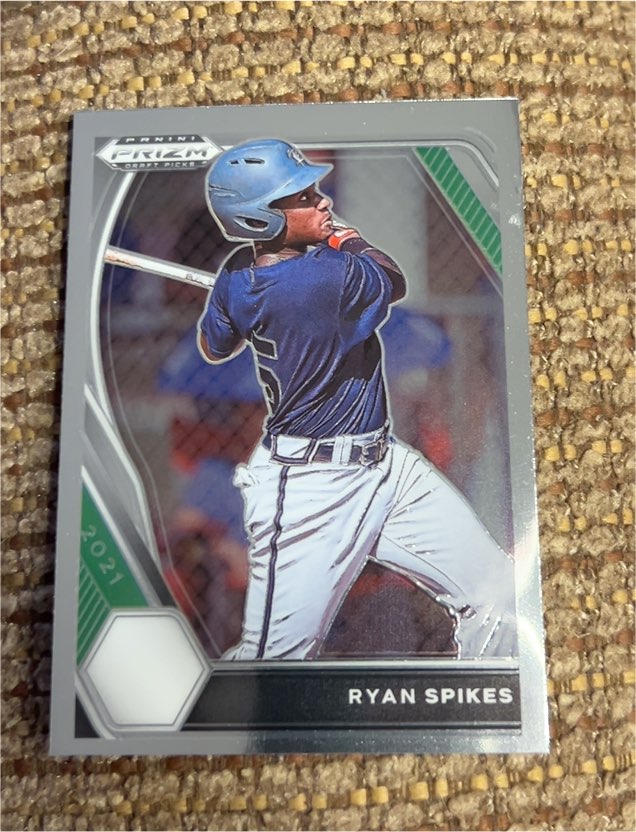 2021 Panini Prizm Draft Picks #PDP100 Ryan Spikes — front