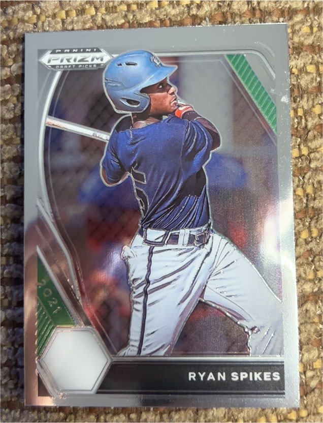 2021 Panini Prizm Draft Picks #PDP100 Ryan Spikes — front