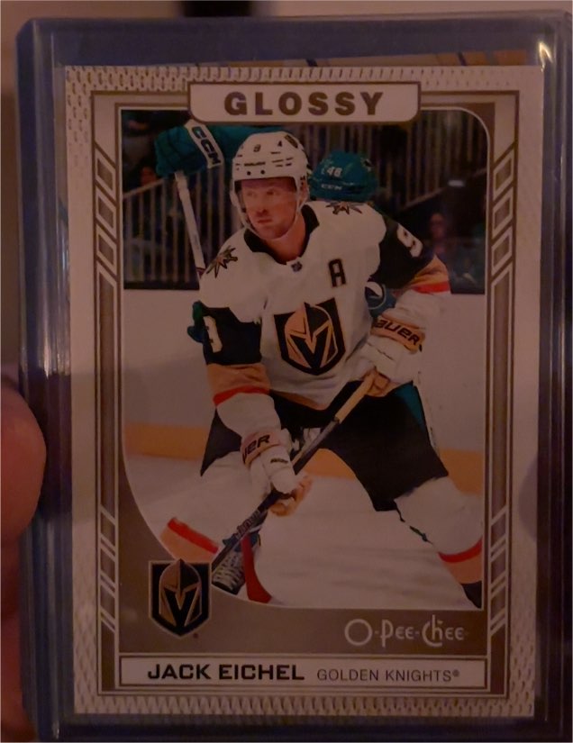 2023-24 Upper Deck Series 2 O-Pee-Chee Glossy #R-26 Jack Eichel — front