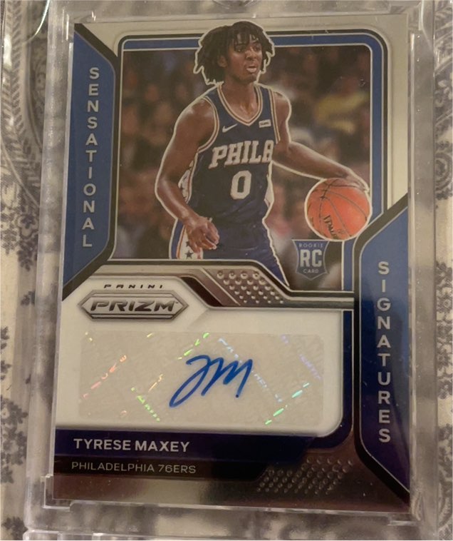 2020 Panini Prizm Sensational Signatures #SS-TMX Tyrese Maxey — front