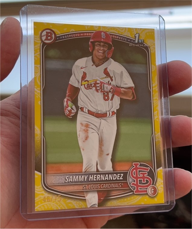 2025 Bowman #BP-50 Sammy Hernandez — front