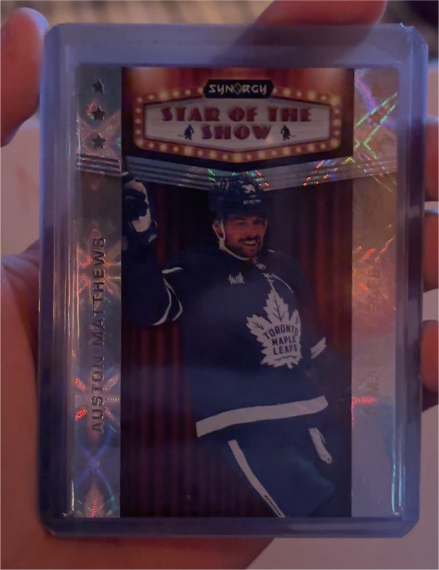 2023-24 Upper Deck Synergy #SOS-8 Auston Matthews Star of the Show — front