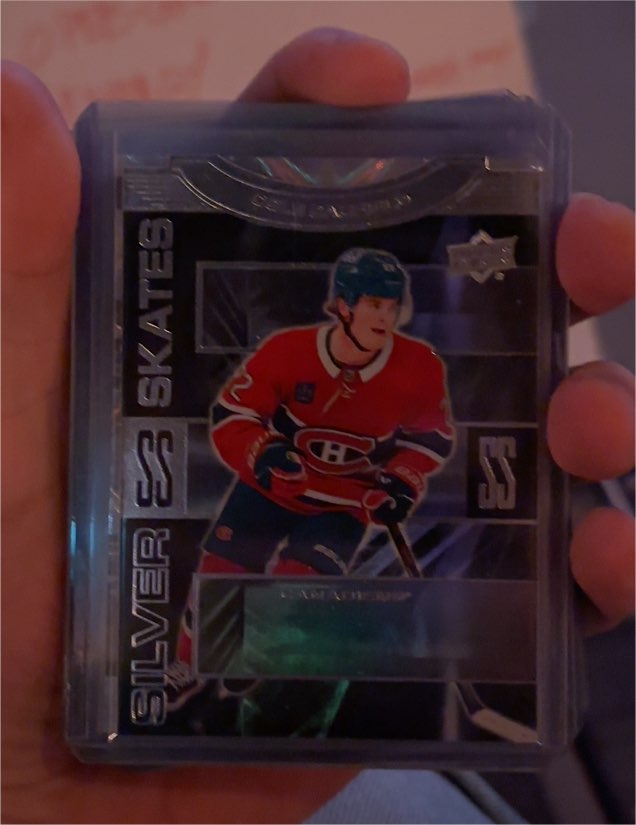 2023-24 Upper Deck Extended Series Silver Skates #SS-24 Cole Caufield — front