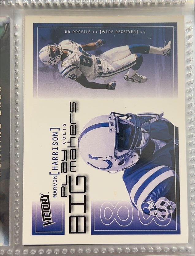 2000 Upper Deck Victory #266 Marvin Harrison — front