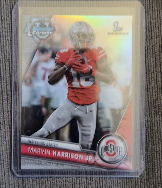 2023 Bowman Chrome University #100 Marvin Harrison Jr. — front