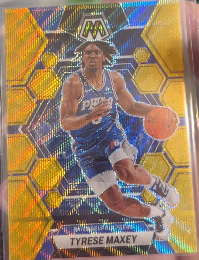 2022-23 Panini Mosaic #89 Tyrese Maxey — front