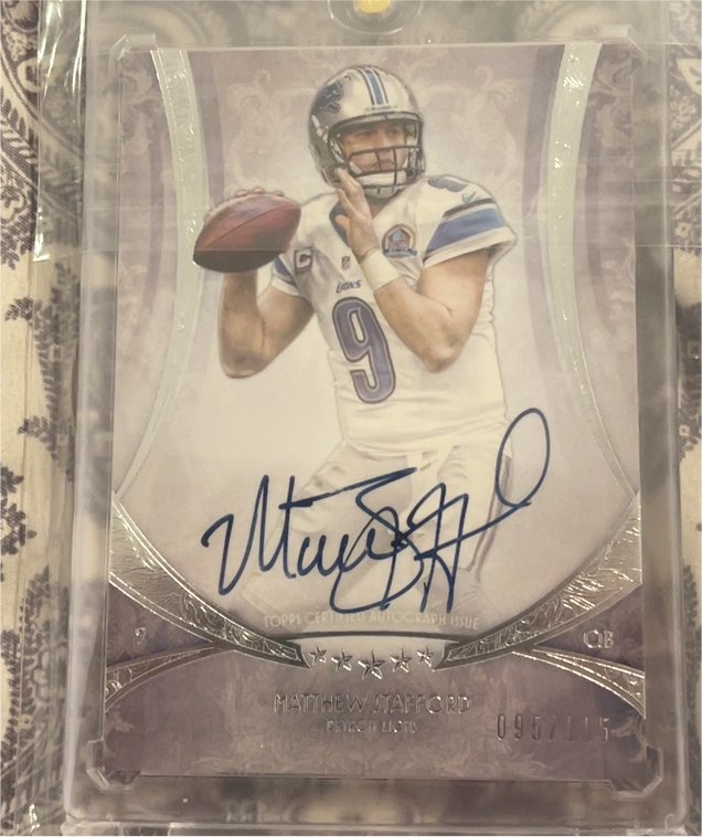 2012 Topps Five Star #095 Matthew Stafford — front