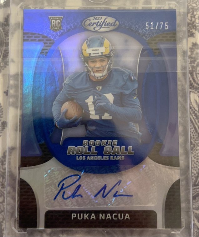2023 Panini Certified Rookie Roll Call #RRCS-16 Puka Nacua — front