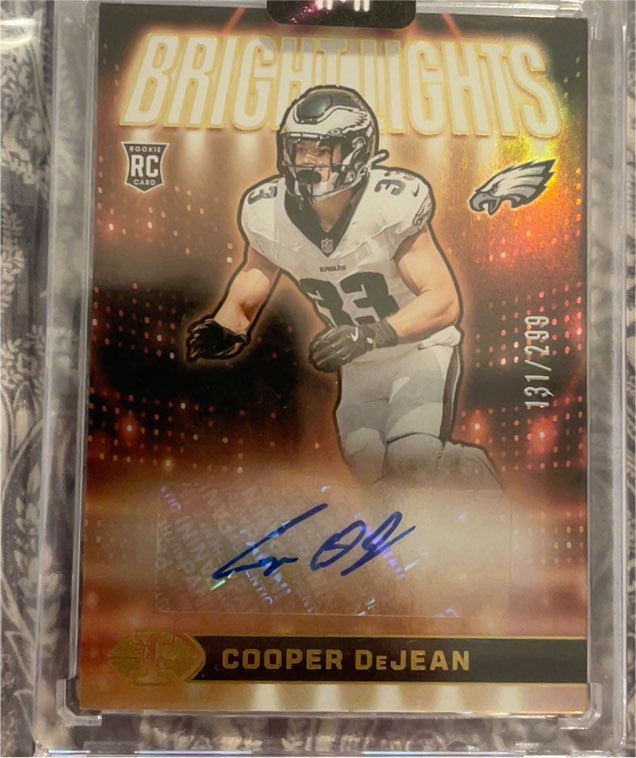 2024 Panini Illusions Bright Lights Signatures #BLS-CDN Cooper DeJean — front