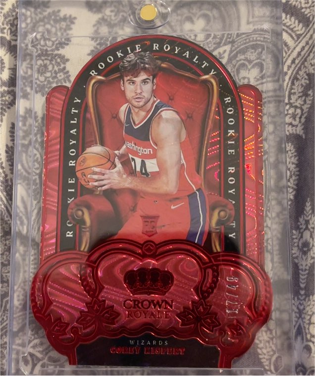 2021-22 Panini Crown Royale Rookie Royalty Asia Red #27 Corey Kispert — front