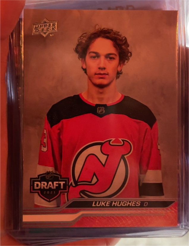 2023-24 Upper Deck Extended Series Draft #750 Luke Hughes — front