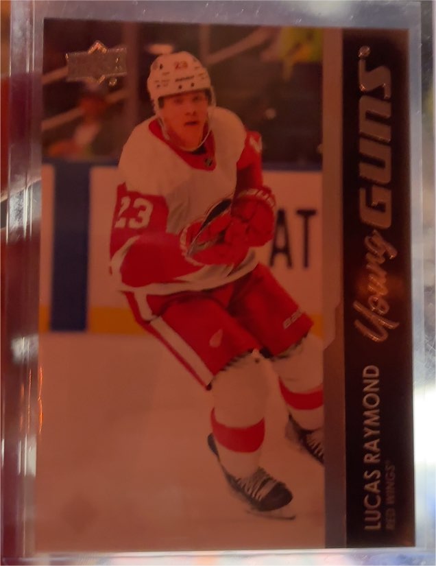 2021-22 Upper Deck Series 2 #464 Lucas Raymond Young Guns Rookie — front