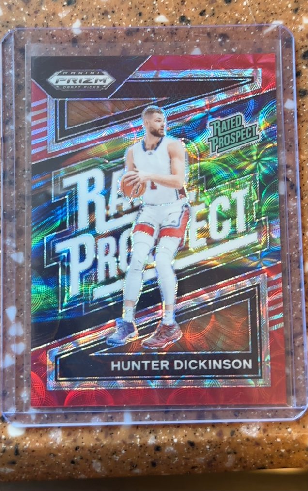 2024 Panini Prizm Draft Picks #5 Hunter Dickinson Rated Prospect — front