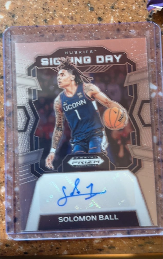 2024 Panini Prizm Draft Picks #SD-BAL Solomon Ball Signing Day — front