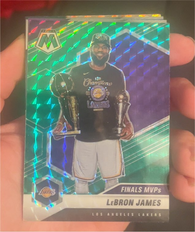 2020-21 Panini Mosaic #297 LeBron James Finals MVP — front