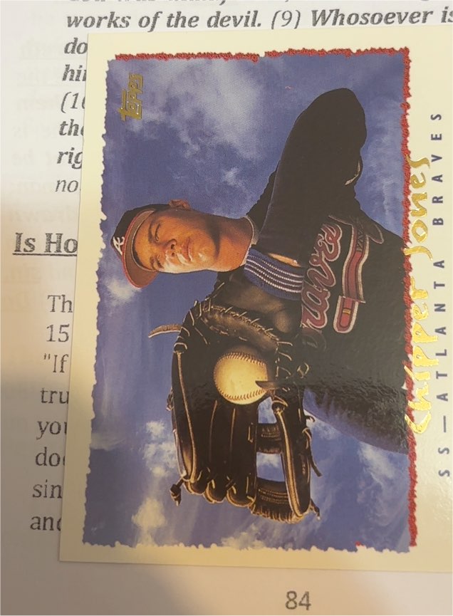 1995 Topps #535 Chipper Jones — front