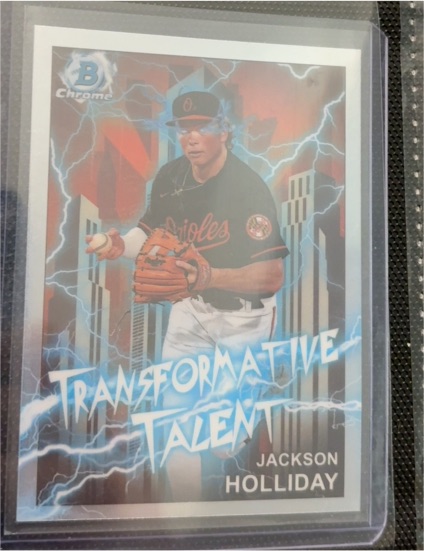 2023 Bowman Chrome Draft Transformative Talent #TT-5 Jackson Holliday — front