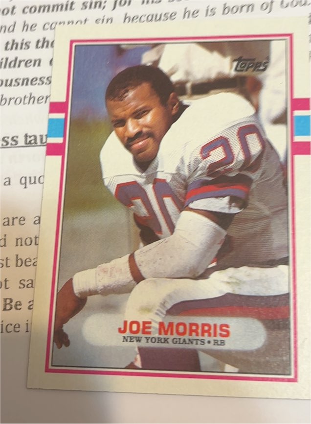 1989 Topps #178 Joe Morris — front