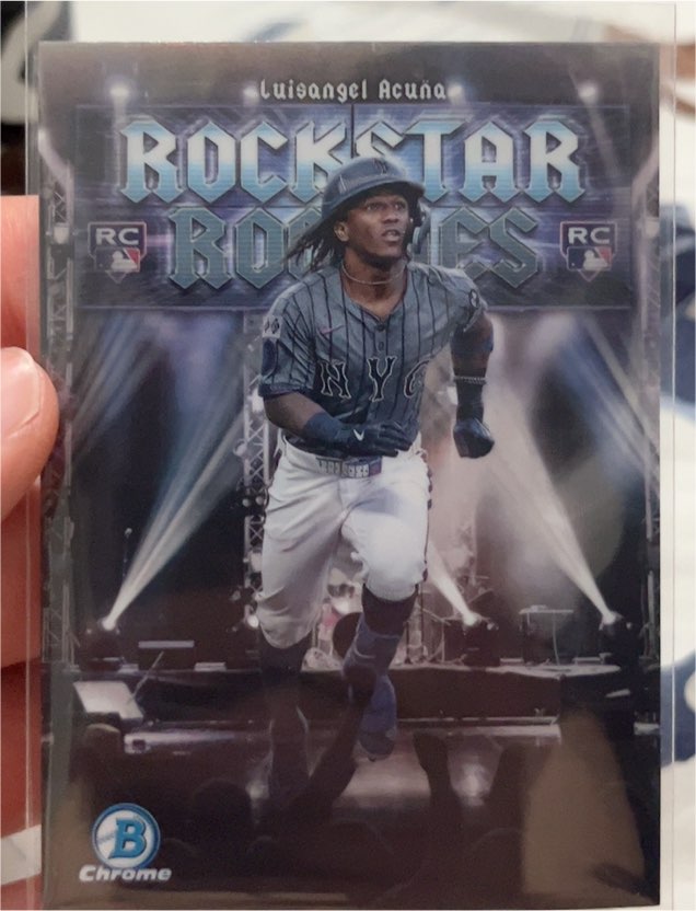 2025 Bowman #RR-18 Luisangel Acuña Rockstar Rookies — front