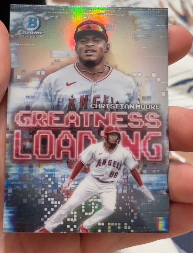 2025 Bowman Chrome #GL-19 Christian Moore Greatness Loading — front