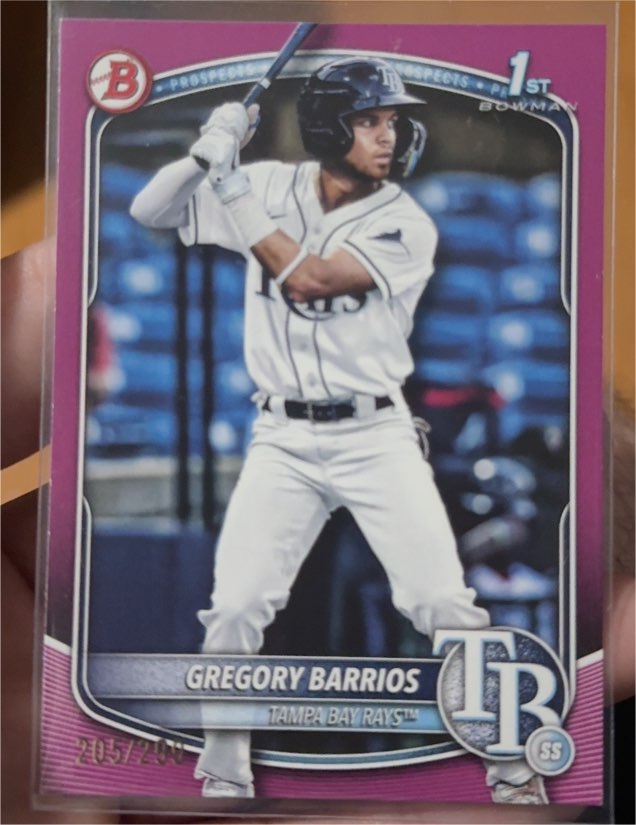 2025 Bowman #BP-7 Gregory Barrios — front