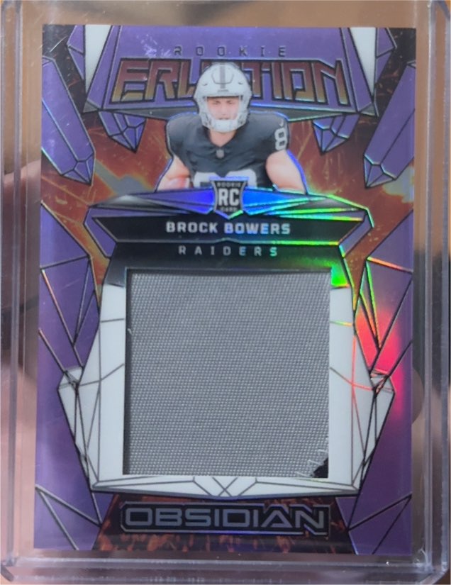 2024 Panini Obsidian Rookie Eruption #ERM-BBS Brock Bowers — front