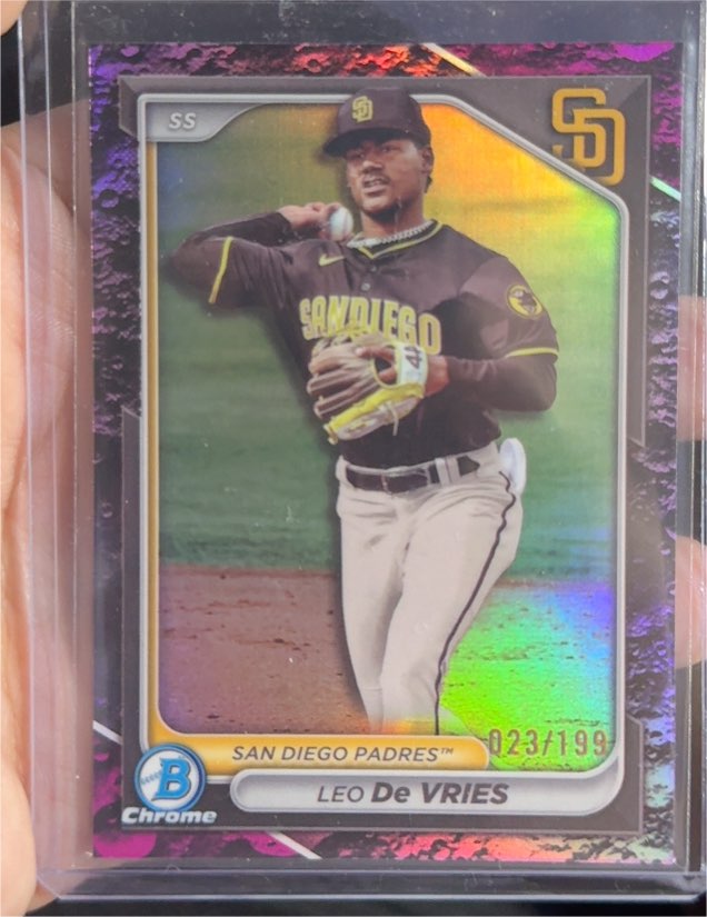 2024 Bowman Draft Chrome #BDC-116 Leo De Vries — front