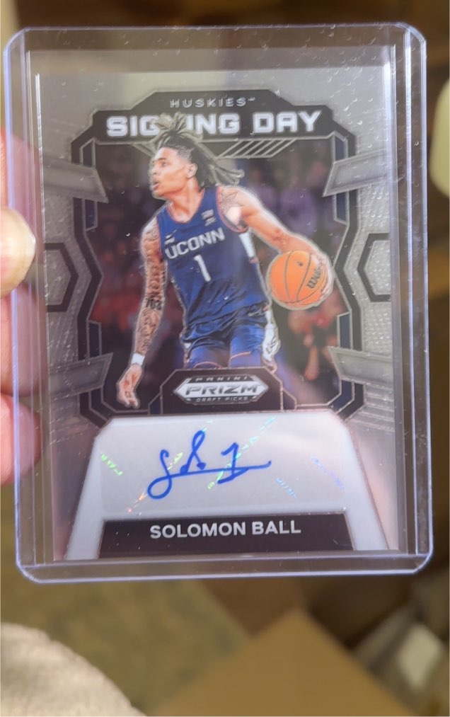 2024 Panini Prizm Draft Picks #SD-BAL Solomon Ball Signing Day — front
