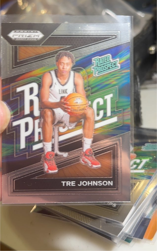 2024 Panini Prizm Draft Picks Rated Prospect #15 Tre Johnson — front