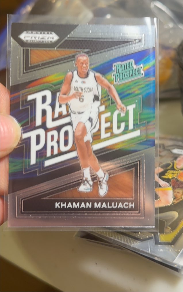 2024 Panini Prizm Draft Picks #16 Khaman Maluach Rated Prospect — front
