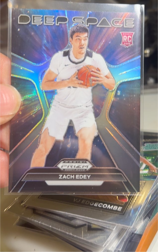 2024 Panini Prizm Draft Picks #4 Zach Edey Deep Space Silver Prizm — front