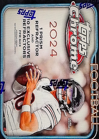 2024 Topps Chrome Football Mega Box — front