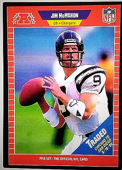 1989 Pro Set #478 Jim McMahon — front