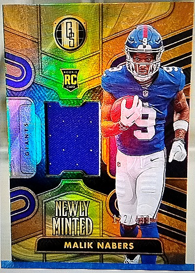 2024 Panini Gold Standard Newly Minted Memorabilia #NMM-MNS Malik Nabers — front