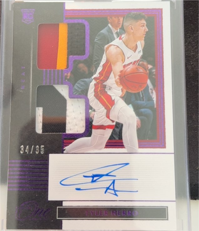 2019-20 Panini One and One #34/35 Tyler Herro — front