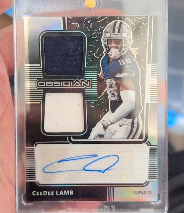 2020 Panini Obsidian #RJI-8 CeeDee Lamb — front