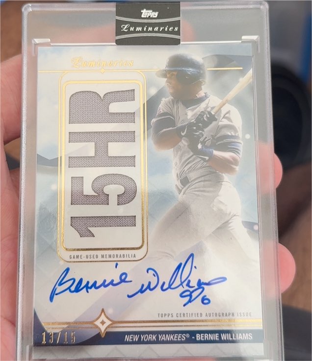 2023 Topps Luminaries Home Run Kings #HRK-BW1 Bernie Williams — front