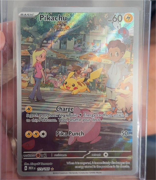 2023 Pokémon Scarlet & Violet 151 #173/165 Pikachu Illustration Rare — front