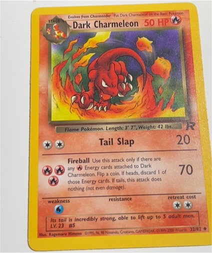 2000 Pokémon Team Rocket #32 Dark Charmeleon — front