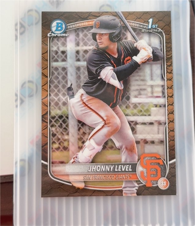2025 Bowman Chrome #BCP-147 Jhonny Level — front