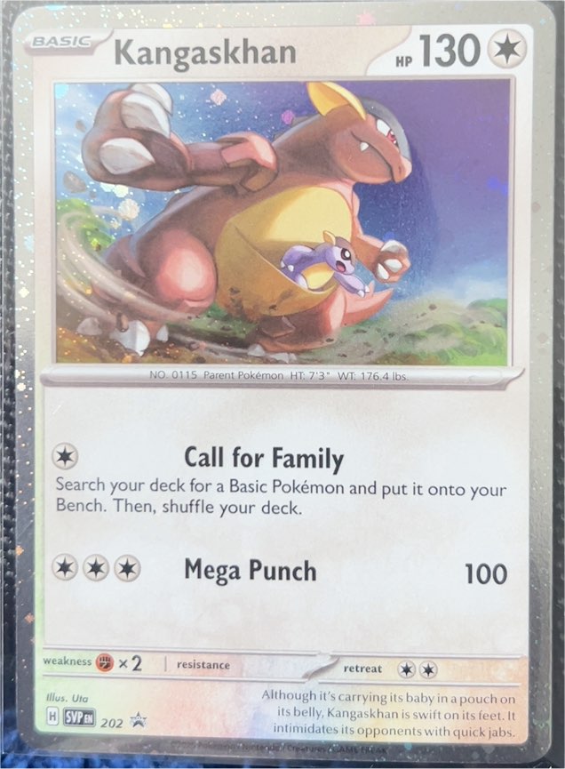 2023 Pokémon TCG Scarlet & Violet Black Star Promo #202 Kangaskhan — front